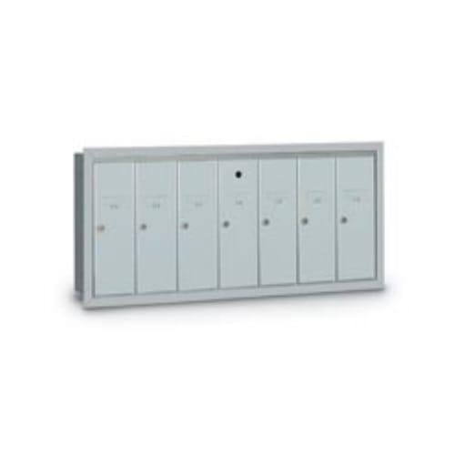 CAD Drawings American Postal Manufacturing Co. 7-Door Recessed Vertical Mailbox